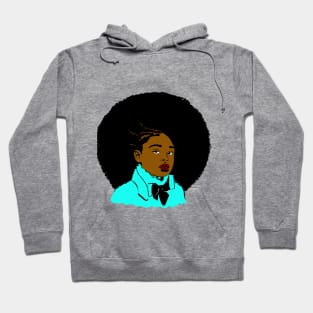 Black girl with afro hair Hoodie